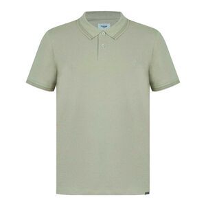 Firetrap Mens Lazer Logo Cotton Polo Shirt / Beige